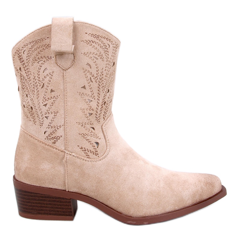 Santiags ajourées Austen Beige