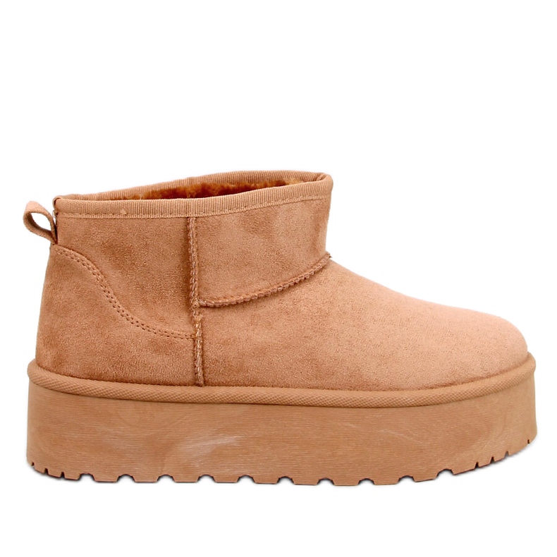 Bottes de neige courtes Emus sur la plateforme Morris Camel brun