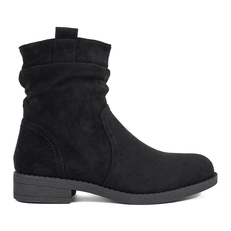 Santiags femme en daim noir le noir
