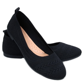 Newey Ballerines tricotées noires - Inello