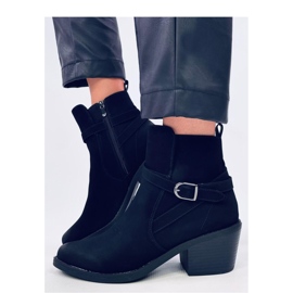 Cunnig Santiags noires à petit talon - Inello le noir