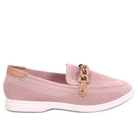 Mocassins ajourés roses Lucena - Inello