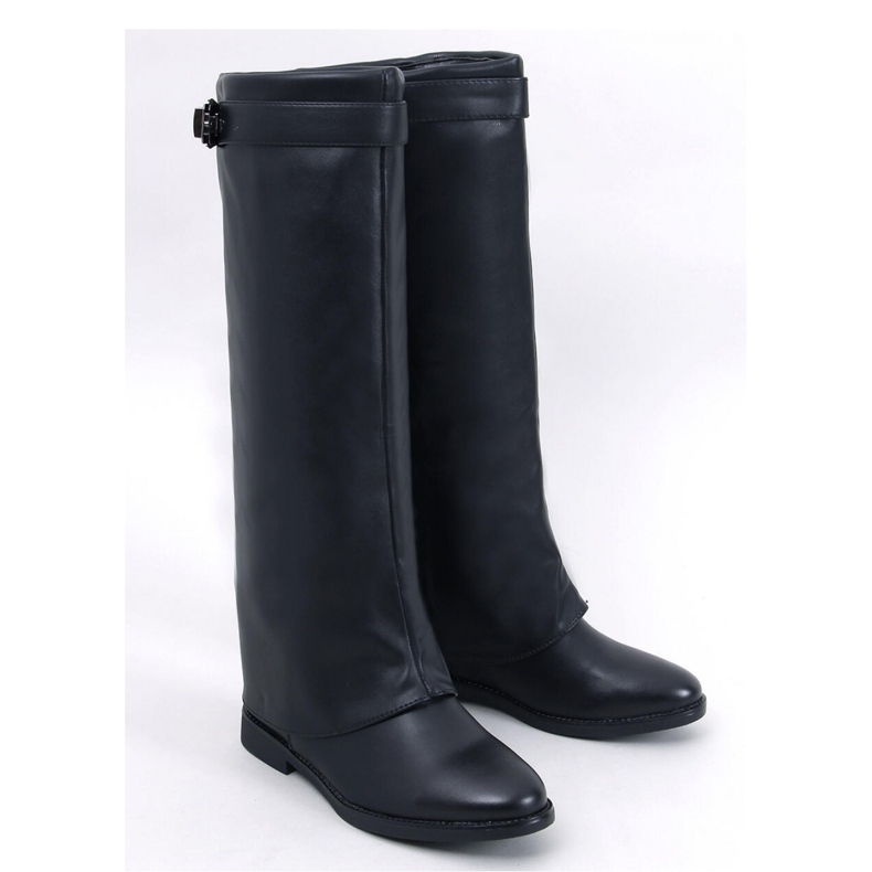 Annse Bottines double coupe noires - Inello le noir