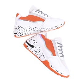 Chaussures de sport femme Milano Orange - Inello blanche