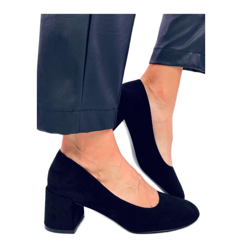 Escarpins à talon confortables Fredette Black le noir