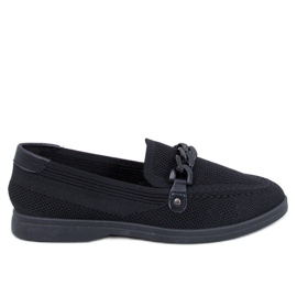 Mocassins ajourés noirs le noir