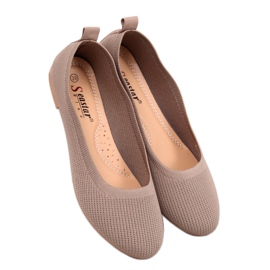 Ballerines chaussettes kaki brun Ballerines chaussettes kaki brun