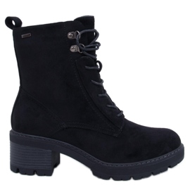 Bottines confortables à talons hauts Noir