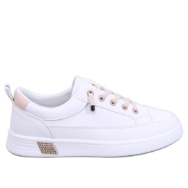 Baskets femme beiges blanc