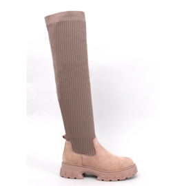 Bottines chaussettes Trotter Kaki - Inello brun