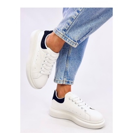 Baskets à plateforme blanches et noires le noir