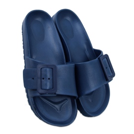 Tongs en caoutchouc D.BLUE avec boucle bleu