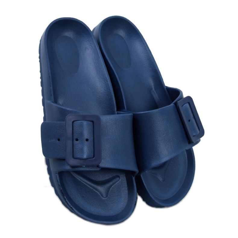 Tongs en caoutchouc D.BLUE avec boucle bleu