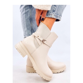 Bottines Chelsea classiques beiges pour femmes