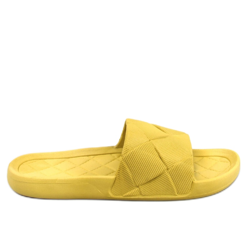 Tongs en caoutchouc vertes jaune