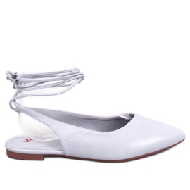 Ballerines Noué Talon Ouvert Gris
