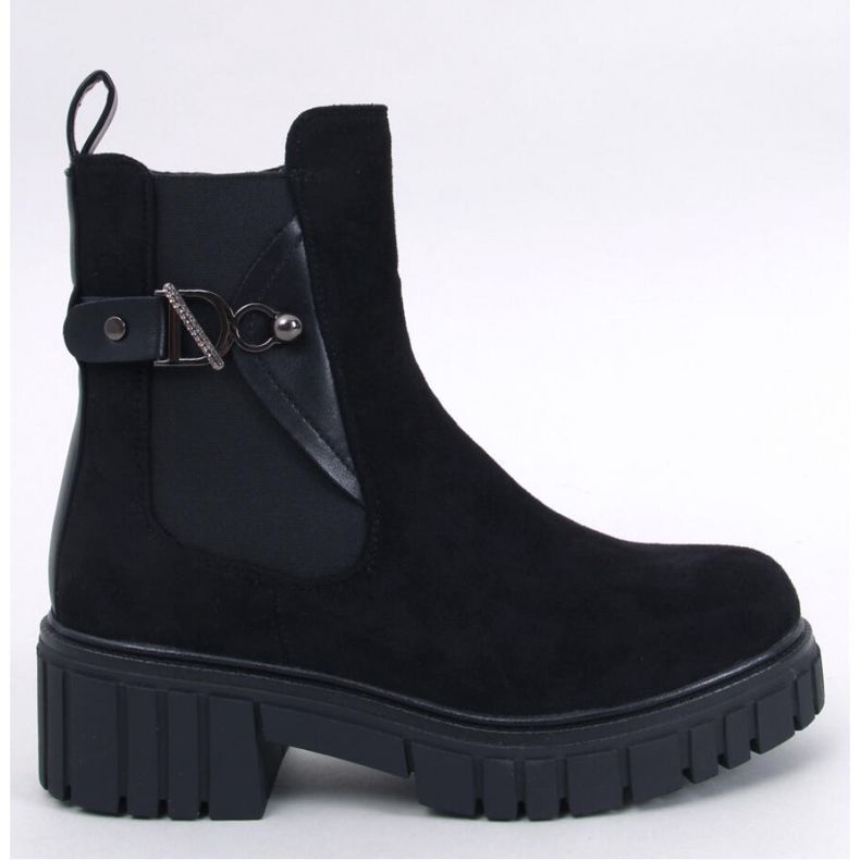 Errol Bottines plateforme noires - Inello le noir