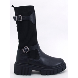 Bottines à tige élastique Rhea Noir - Inello