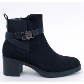 Yonda Bottines noires à talon stable - Inello