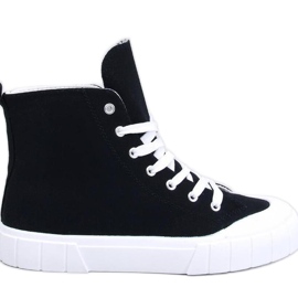 Baskets en toile pour la cheville Noir