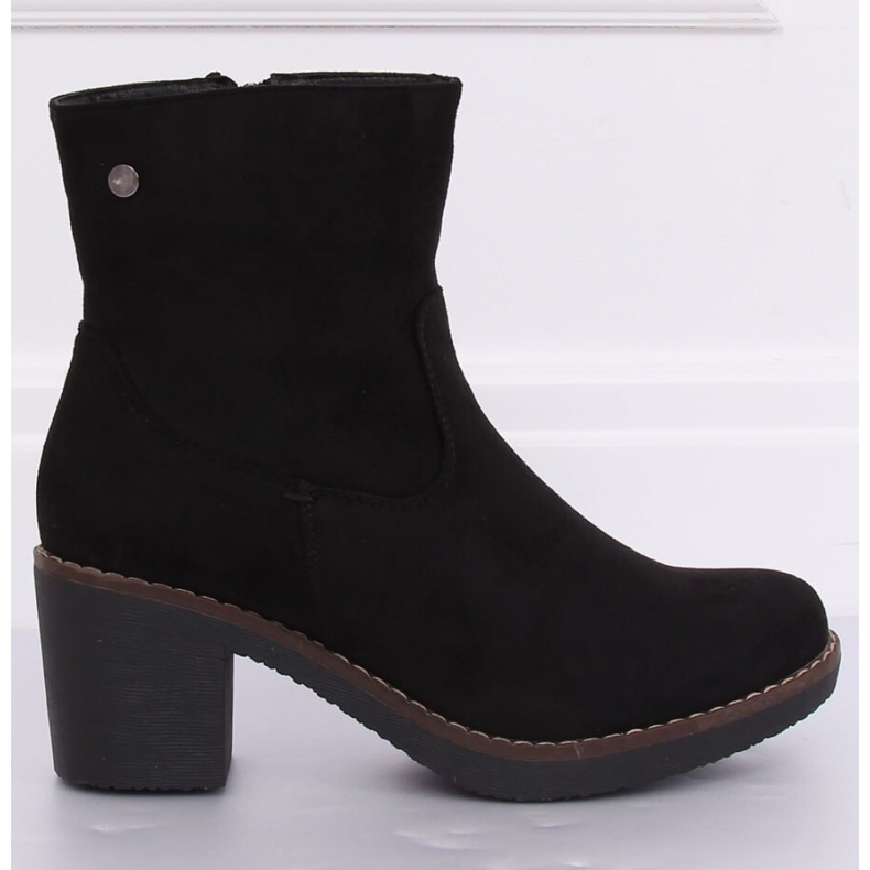 Bottes à Talons Hauts en Caoutchouc Noir 8B852 Noir - Inello le noir
