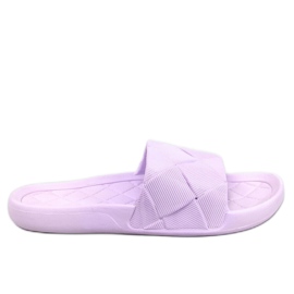 Tongs en caoutchouc violet