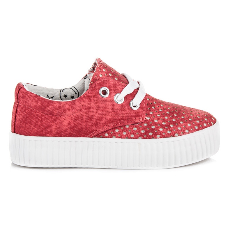 Kylie Sneakers attachés sur la plate-forme rouge Kylie Sneakers attachés sur la plate-forme rouge