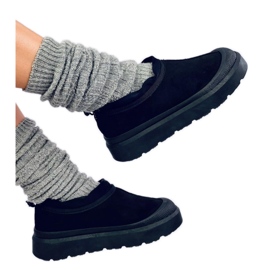 Boots de neige courtes femme Noir