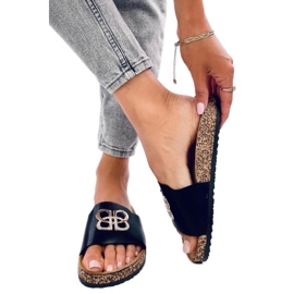 Curseurs en liège avec zircons Noir le noir Curseurs en liège avec zircons Noir le noir