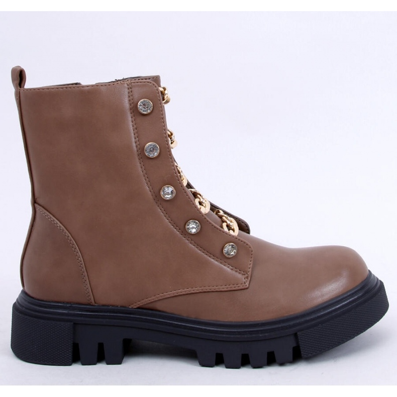 Bottines militaires Lopez Taupe - Inello brun