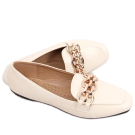 Mocassins femme beiges