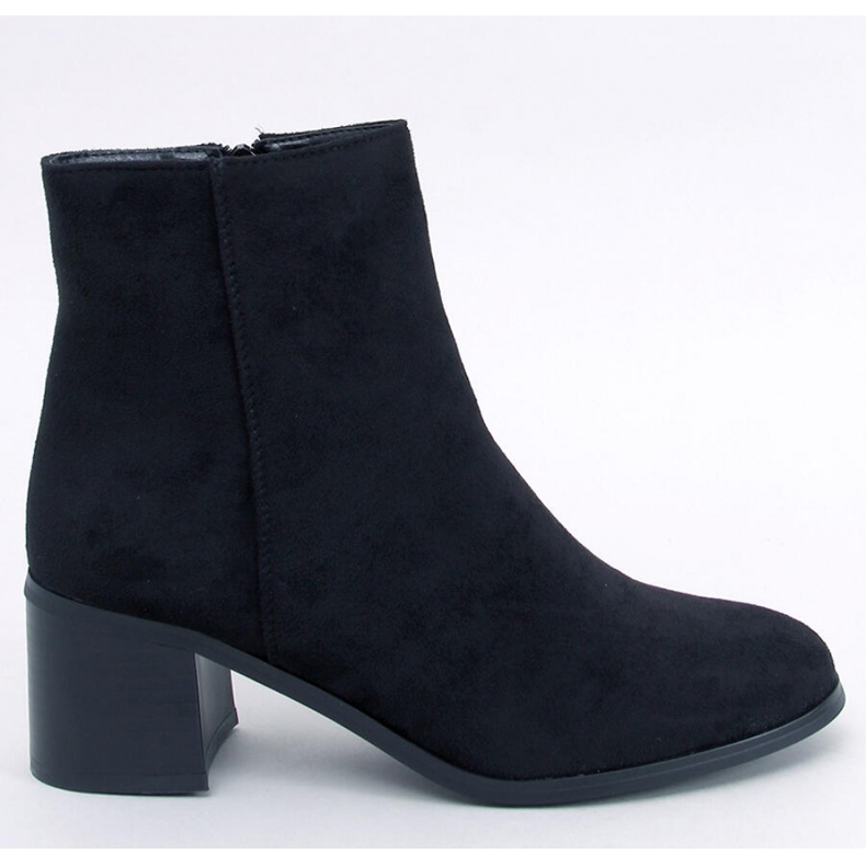 Bottines classiques à talons Annie Noir - Inello le noir