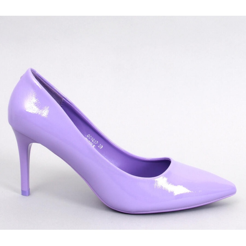 Escarpins aiguilles vernis violets Charlotte - Inello