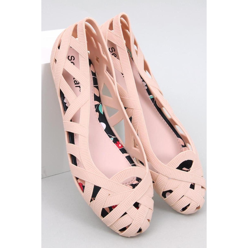 Meliski Chassa Ballerines ajourées Nude - Inello beige