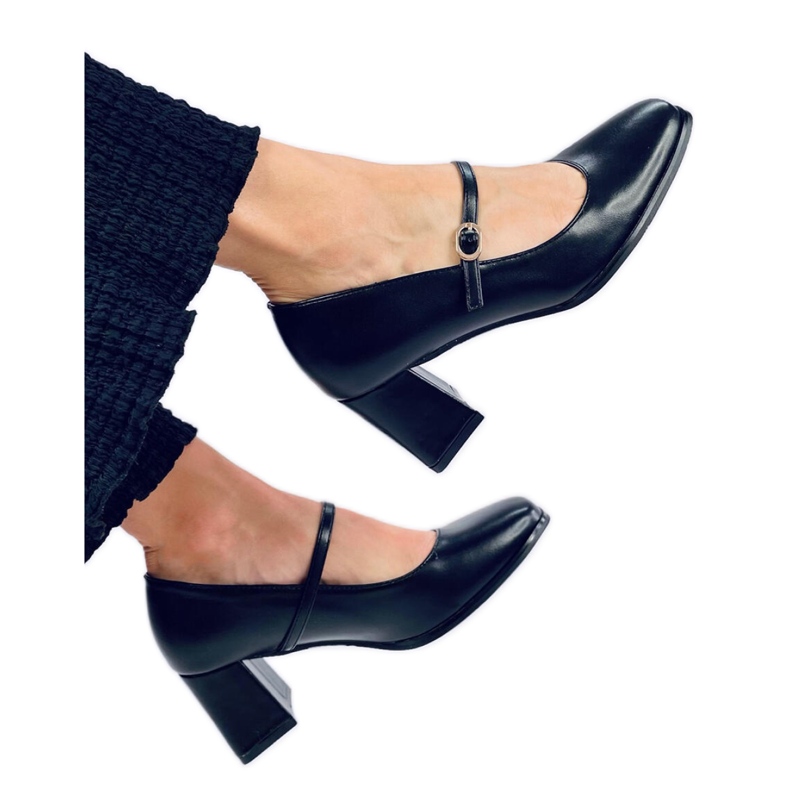 Mary Jane Keefel Escarpins à talons noirs - Inello le noir
