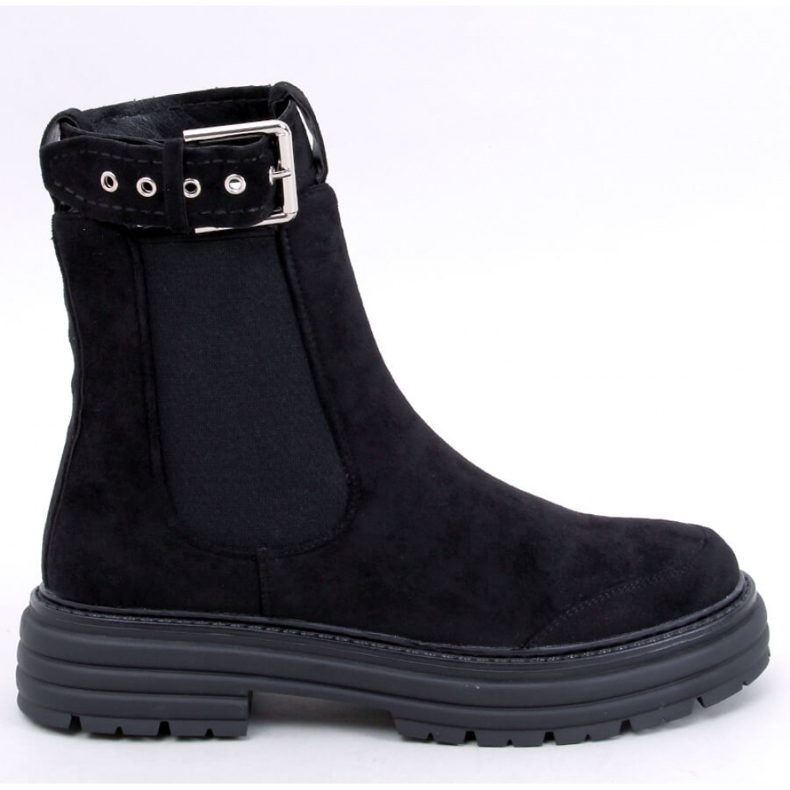 Bottines Chelsea femme Carls noires - Inello le noir