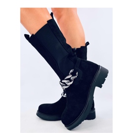 Wiley Bottines Chelsea tige longue noires - Inello le noir