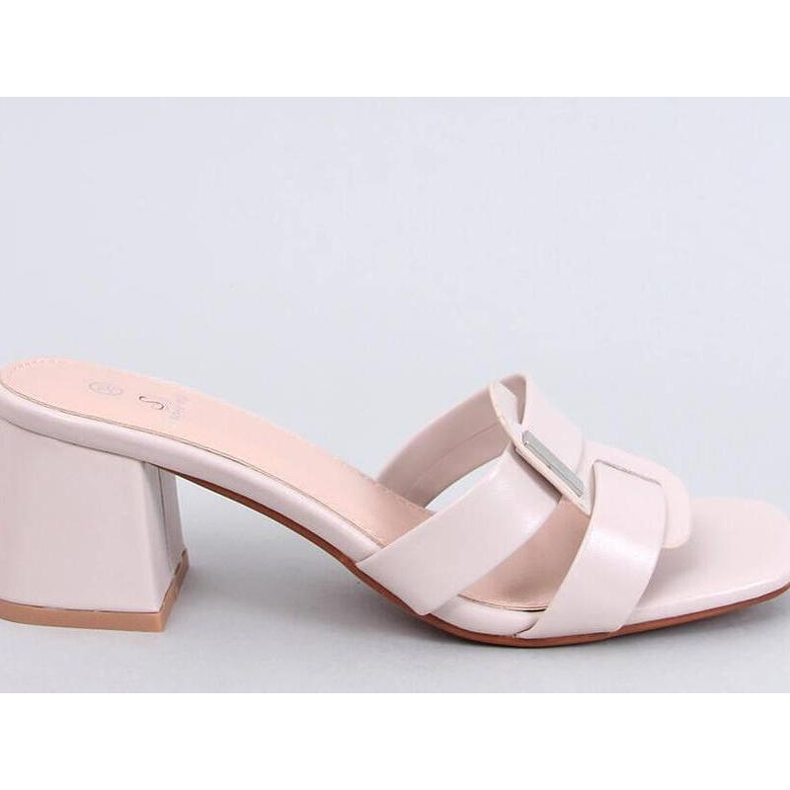 Sandale Tongs élégantes à talons hauts Lafar Beige - Inello Sandale Tongs élégantes à talons hauts Lafar Beige - Inello