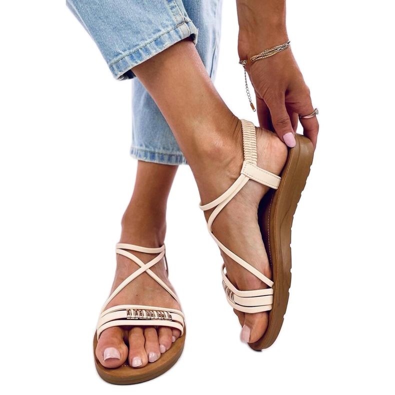 Sandales femme Rostani Beige - Inello