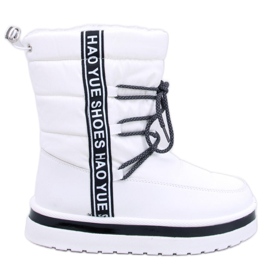 Bottes de neige blanches pour femmes