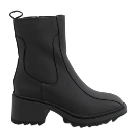 Bottines noires pour femmes QT33P Noir - Inello le noir
