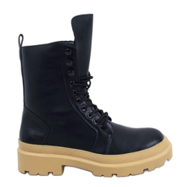 Bottines à lacets avec protection noir