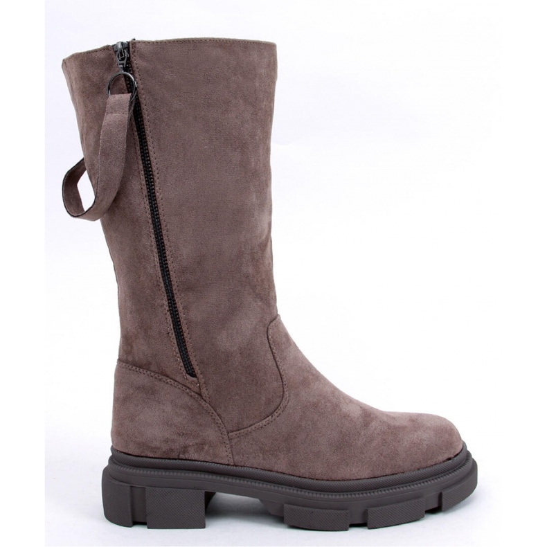 Bottines plates femme Slade Kaki - Inello gris