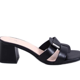 Sandale Tongs élégantes à talons hauts Lafar Noir - Inello le noir