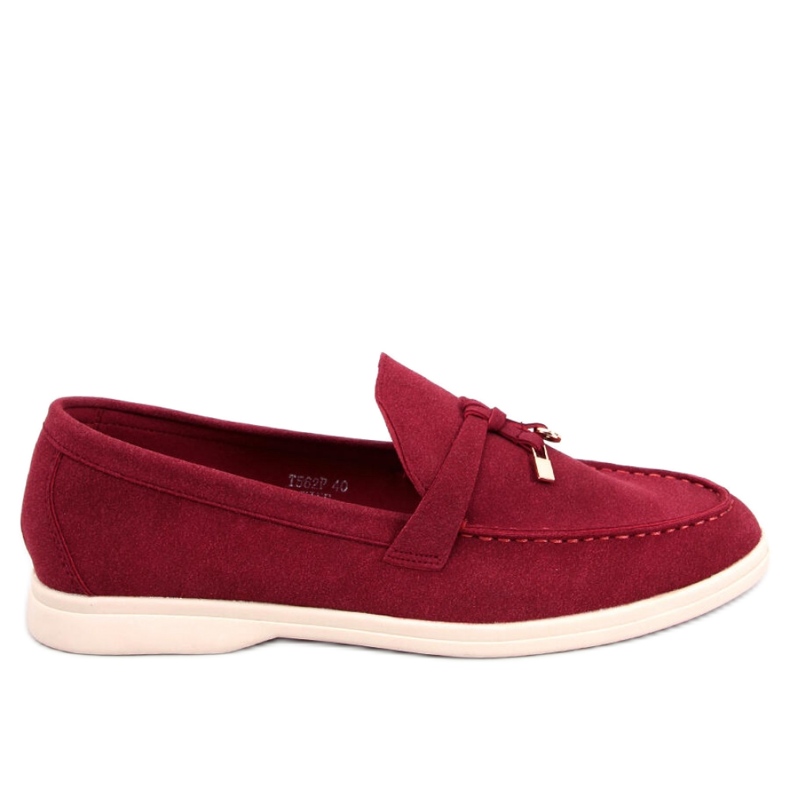 Mocassins femme Eunice Wine - Inello rouge