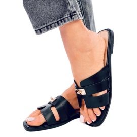 Sandale tongs femme Daudi Noir - Inello