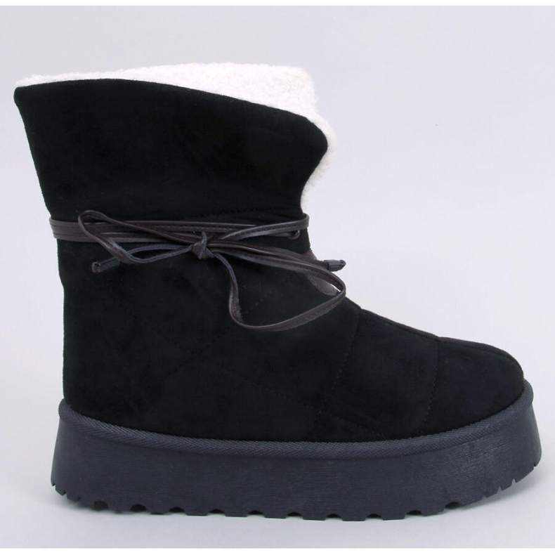 Bottes de neige noires en peau de mouton - Inello le noir Bottes de neige noires en peau de mouton - Inello le noir
