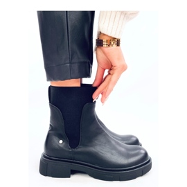 Bottines Chelsea femme Mead Noir - Inello le noir