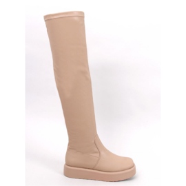 Baird Cuissardes beige à semelle épaisse - Inello Baird Cuissardes beige à semelle épaisse - Inello