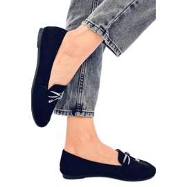 Marsoin Mocassins en daim noir - Inello le noir